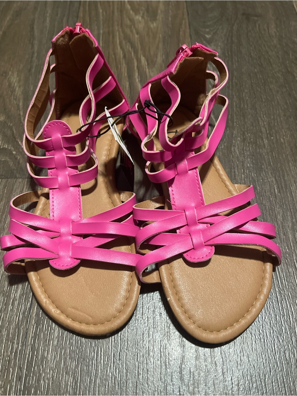 Girl’s Hot Pink Strappy Gladiator Sandals